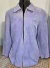 NEW W/O TAGS EXCELLED COLLECTION SUEDE LEATHER JACKET PURPLE CLASSIC LOOK SZ 2X