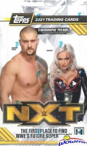 2021 Topps WWE NXT Wrestling HUGE Factory Sealed HOBBY Box-2 AUTOGRAPHS!