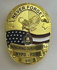 9/11 NYPD / FDNY badge -  Memorial Limited Edition