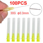 30 Gauge Needle Dental Endo Irrigation Needle Tips (Yellow, 100pc/pk) TD
