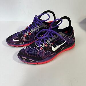 Nike Free 5.0 TR Fit 4 Womens Size 9 Shoes Purple Pink Athletic Running Sneakers