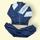 Vintage Adidas 1990s Windbreaker Tracksuit Men’s XL Vtg White/Blue Vtg 90s