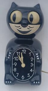 Vintage 1950s Electric Kit Kat Cat Klock Clock Allied Mfg Felix GLOWS WORKS!
