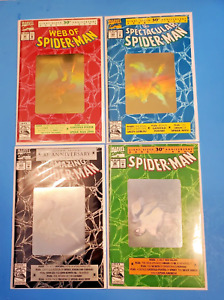 AMAZING SPIDERMAN 30th ANNIVERSARY COMPLETE HOLOGRAM VF SET OF FOUR
