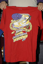 Nike The Athletic Dept T shirt Sneaker head design old Magic Johnson shoes art L