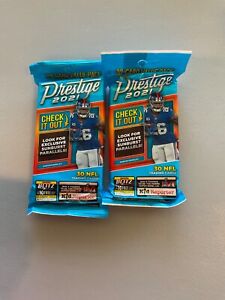 2021 Panini Prestige Football Card Value Pack Lot of 2 Factory Sealed