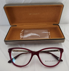 Bvlgari Eyeglasses Frame 4108-B 5333 Red 53[]16-140  Made in Italy   - Free Ship