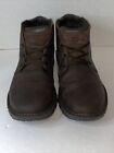 Caterpillar Dark Brown Leather  Mens Soft Toe Work Boots Size 12W P722226