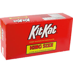 Kit Kat, King Size, Milk Chocolate Wafer Candy Bars 3 oz, 24 ct