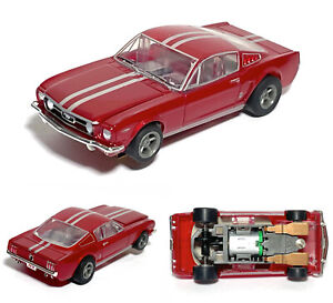 2023 AFX HO Slot Car MEGA-G+ 1966 FORD MUSTANG FASTBACK Mettalic RED Limited Ed.