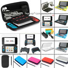 For Nintendo 2DS XL Travel EVA Carrying Bag Case Tempered Glass Film Accessories
