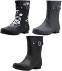 New Norty Women Low Mid Calf Rain Boots Rubber Snow Rainboot Shoe Bootie