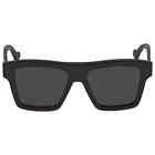 Gucci Solid Grey Rectangular Men's Sunglasses GG0962S 005 55 GG0962S 005 55