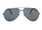 Vintage Santos de Cartier Titanium Aviator Sunglasses 1983 Pristine With Case