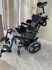 QUICKIE ZIPPIE IRIS CHILD Tilt -in-Space Pediatric Wheelchair Metallic Blue