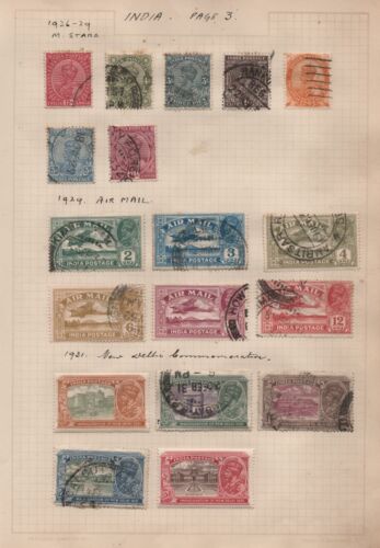 New ListingIndia Stamps on Page KGV 1926 to 1931 Mint and Used