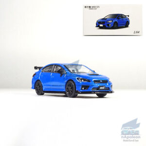 1:64 Subaru Impreza WRX STI Model Car Collection Gift Alloy Diecast Vehicle Blue