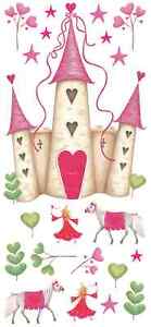 Princess Castle Peel and Stick Wall Decal Set, 21 pieces, YH1328M