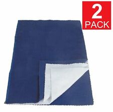 2-Pack Jewelry Cleaning Polishing Cloth Silver Gold Brass Shine Multiple Layer