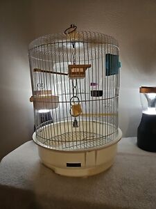 Vintage hoei bird cage Japan Dome White Accessories Included