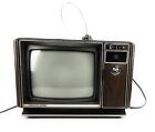 Vintage Zenith System 3 Tv 1981 13 Inch Wood Grain Portable Color