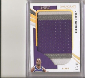 New Listing2020-21 Panini Immaculate Collection HARRISON BARNES Jumbo Patch 10/17 Kings SP
