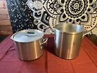 Vollrath Cook Pots (2) 20 Quart With Lid And 24 Quart - Used - Good Condition