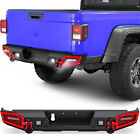Rear Step Bumper for 20-2024 Jeep Gladiator JT Off-road Full Width Pickup+D-ring (For: Jeep Gladiator)