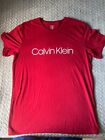 Calvin Klein Red T-Shirt Short Sleeves for Men S-sized