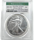 New Listing2021-P American Silver Eagle PCGS MS70 - T1 Emergency Issue - 1st Day of Issue