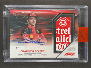 2023 Topps Dynasty Formula 1 Charles LeClerc F1 Autograph 1/2 Single Patch