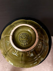 McCoy Marked USA Pottery MCM Scalloped Bowl Green Glazed Vintage