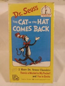 Dr. Seuss - The Cat in the Hat Comes Back, 1992 VHS! VINTAGE CARTOON! KIDS VHS