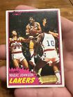 1981 TOPPS #21 MAGIC JOHNSON LOS ANGELES LAKERS MVP SOLO ROOKIE