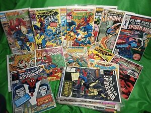 Marvel Spiderman Comics Lot Of 31 Amazing Web Spectacular Carnage 1970s & Up