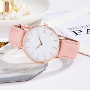 New Ladies Wristwatches Women Watches Casual Leather Strap Quartz Watch