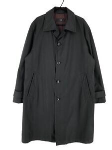Vintage HUGO BOSS Train Trench Coat Overcoat Jacket coat Men Size 52 - L