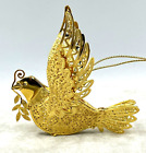 Danbury Mint Golden Dove 3D Christmas Ornament 2015