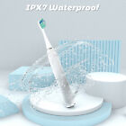 SEJOY Sonic Electric Toothbrush IPX7 Waterproof Deep Clean Teeth Mouth WHITE