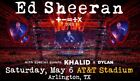 Ed Sheeran  Concert Tickets  +-=÷x Tour (with Khalid) Section C308 w/ clear view