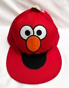Sesame Street Elmo Face Embroidered Fitted Baseball Cap Hat 2011