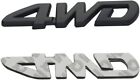 1PC 3D Metal 4WD Emblem Four -Wheel Drive Car Side Fender Rear Trunk Badge Black