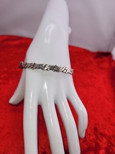 Bangle Sterling Silver 925 Mexico Vintage Size 8.5 Inch