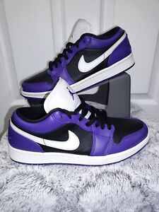 Size 9 - Jordan 1 Low Court Purple - 553558-501