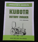 GENUINE KUBOTA B8200HST TRACTOR RC60-82H ROTARY MOWER OPERATORS MANUAL VERY NICE