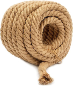 Jute Rope Garden Twine String Indoor and Outdoor DIY Twisted Manila Rope Home...