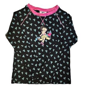 2006 Y2K Betty Boop Women’s Pullover Shirt Vintage Long Sleeve Collectible Large