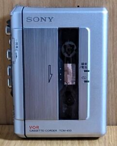 SONY TCM-450 WALKMAN Cassette Tape Recorder Player Portable Confirmed Operation