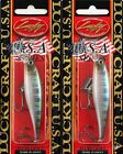 (LOT OF 2) LUCKY CRAFT POINTER 78SP 3/8OZ PT78SP-284 MISTY SHAD AX9110