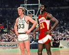8x10 Photo of Celtics Legend Larry Bird and Hawks Dominique Wilkins.